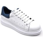Fosco 9838 Beyaz Mavi Beyaz Erkek Sneaker Ayakkabı
