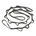 FOSER 2 adet Papatya Zincirleri, Yoga Hamak Uzatma Kayışı, 23KN Ayarlanabilir Naylon Tırmanma Sling Fitness Pilates ve Egzersiz Uzatma Bandı (GRAY)