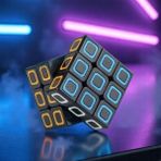Fosforlu 3x3 Magıc Cube 3x3 Zeka Küpü 3x3 Yeni Nesil Akıl Oyunları Özel Karne Hediyesi - Renkli
