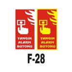 Fosforlu & Düz Levha Yangın Alarm Butonu