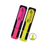 Fosforlu Isaret Kalem Sari Pembe 1 Adet Noki Highlighter 2 Renk Fosforlu Isaretleme Kalemi Neon Renkler