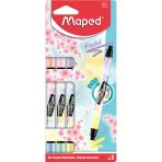 Fosforlu Kalem (İşaret Kalemi) Pastel 3 Renk Kalem Tipi Blister 734128
