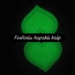 Fosforlu Kalpli kutu - Beyaz