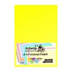 Fosforlu Sarı Renkli A-4 Fotokopi Kağıdı 25 li 1 Paket Artlantis Fotokopi Renkli A4 Kağıdı