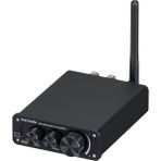Fosi Audio BT10A Bluetooth 5.0 Stereo Ses Amplifikatör Alıcı 2 Kanal D Sınıfı Mini Hi-Fi Entegre Güçlendirmeli Ev Hoparlörleri Için Uygun 50W X2 TPA3116 - Siyah
