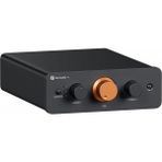 Fosi Audio P4 Preamp 3 Rca Girişli, Ev Ses Stereo Amplifikatörü,/aktif Subwoofer/hoparlör Için, 3 Kademeli Amplifikatör Regülatörü (3/6/9 Db), Bas ve Yükseklik Ayarı - Siyah