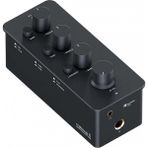 Fosi Audio SK01 Hi-Fi Kulaklık Amplifikatörü, Ekolayzır Ön Amplifikatör, Baslı, Orta Yükseklikte Ses Regülatörü ve Ses Dengelemesi, Taşınabilir A Sınıfı Analog Amplifikatör, 3,5 mm ve 6,35 mm - Siyah