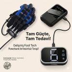 Fosiltech Taşınabilir Bataryalı Akıllı El Terapi Eldiveni - Inme Felç Motor Beceri Rehabilitasyonu - Siyah