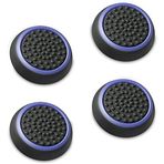 Fosmon [4] Analog Stick Joystick Controller için Performance baş parmak eklentisi PS4 | PS3 | Xbox One | Xbox One S | Xbox 360 | Wii U (Siyah ve Mavi) A1669