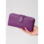 Fossil Clutch El Çantası, 19x10x3 cm, 06fs25y11, Mor, Kadın