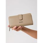 Fossil Clutch El Çantası, 19x10x3 cm, 06fs25y11, Vizon, Kadın
