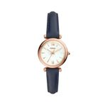 Fossil Fes4502 Lacivert Deri Kordon Kadın Kol Saati