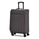 Fossil Ultra Light Gri 360 Derece 8 Tekerlekli Hafif & Geniş İç Hacim Orta Boy Körüklü Kumaş Valiz