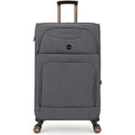 Fossil Unisex Kumaş Büyük Boy Ultra Hafif Şifreli Körüklü Kendi Etrafında Dönebilen Valiz 010-01 - STD - Gri