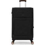 Fossil Unisex Kumaş Büyük Boy Ultra Hafif Şifreli Körüklü Kendi Etrafında Dönebilen Valiz 010-01 - STD - Siyah