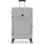 Fossil Unisex Kumaş Büyük Boy Ultra Hafif Şifreli Körüklü Kendi Etrafında Dönebilen Valiz 010-01 - STD - Vizon