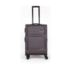 Fossil Unisex Kumaş Büyük Boy Ultra Hafif Şifreli Körüklü Kendi Etrafında Dönebilen Valiz 013-01 - Füme
