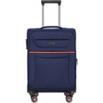 Fossil Unisex Kumaş Kabin Boy Ultra Hafif Şifreli Körüklü Kendi Etrafında Dönebilen Valiz 012-03 - STD - Lacivert