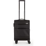 Fossil Unisex Kumaş Kabin Boy Ultra Hafif Şifreli Körüklü Kendi Etrafında Dönebilen Valiz 023-03 - STD - Siyah