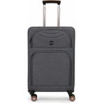 Fossil Unisex Kumaş Orta Boy Ultra Hafif Şifreli Körüklü Kendi Etrafında Dönebilen Valiz 010-02 - STD - Gri