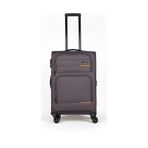 Fossil Unisex Kumaş Orta Boy Ultra Hafif Şifreli Körüklü Kendi Etrafında Dönebilen Valiz 013-02 - Füme