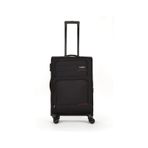 Fossil Unisex Kumaş Orta Boy Ultra Hafif Şifreli Körüklü Kendi Etrafında Dönebilen Valiz 013-02 - Siyah