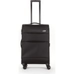 Fossil Unisex Kumaş Orta Boy Ultra Hafif Şifreli Körüklü Kendi Etrafında Dönebilen Valiz 023-02 - STD - Siyah