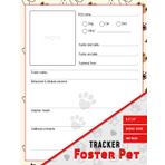 Foster Pet Tracker: for Animal Rescues And shelters with Table of Content | Keep Record of Important Information About Each Animal | 100 Pages