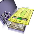 Fotbor [Samsung Galaxy S24 Ultra Ekran Koruyucu ve Kamera Lens Koruyucu için 2+5 Paket, [Tozsuz] Kolay Kurulum, Biyometrik Parmak İzi Kimlik Desteği, Temperli Cam, Kılıf Dostu HD Şeffaf