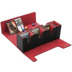 FOTEEMO MTG için Kart Güverte Kutusu, 4'ü 1 Arada Komutan Güverte Kutusu Magic The Gathering Deck Box Ticaret Kartı Güverte Saklama Kutusu 300+ Kollu Kartlar Yugioh Güverte Kutusu (Siyah ve Kırmızı)