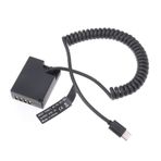 FOTGA USB-C Tip-C Kod Odlu NP-W126 Dummy Akü Güç Kaynağı Yaylı Kablo Fujifilm XT3 XT20 XT30 XT200 X100F X100V XA3 XA5 XA7 XA10 XA20 XE3 X-Pro2 X-Pro3 HS50EXR Kamera için