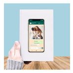 Fotoğraf Baskılı WhatsApp Temalı Deri Kaplı Defter-032