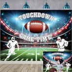 Fotoğrafçılık için futbol zemin dokunmatik aşağı futbol spor parti arka plan bebek duş doğum günü futbol parti süslemeleri afiş fotoğraf kabini sahne 7X5FT
