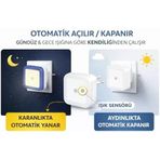 Fotoselli Led Gece Lambası Priz Tipi Sensörlü Otomatik Aç/Kapanan Gece Işığı Koridor, Yatak Odası Çocuk Odası İçin