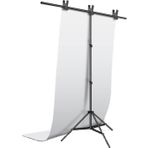 Fototek 150X200Cm Beyaz Pvc Fon 160X240Cm T Stand Kit Stüdyo Çekim Seti White Fund Kit