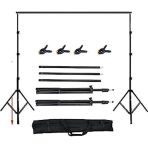 Fototek 2,5X3M Backdrop Fon Standı Stüdyo Stand Kit Taşıma Çantalı Set 2,5X3 Metre Fon Stant