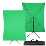 Fototek 2X2M Yeşil Fon Perde + 2X2M Fon Stantı Fotoğraf Video Çekim Kiti Greenbox Set Fon Stant Çantalı