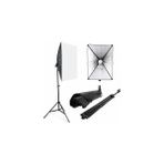 Fototek 50 x 70 cm Softbox Tek Duylu Sürekli Işık Seti Softbox 2 M Ayak