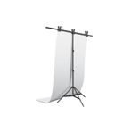 FototekFotograf 150x200cm Beyaz Pvc Fon 160x240cm T Stand Kit Stüdyo Çekim Seti White Fund Kit