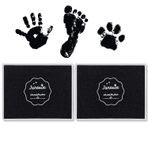 Founabob Bebek El ve Ayak İzi için 2PCS Mürekkep Pedi, Siyah