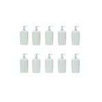 FOUR SEASON 10 Adet 1 Lt - 1000 Ml Pompalı El Dezenfektanı Sıvı Sabun Boş Şişe Bidonu OtelBukleti-6330