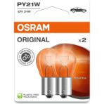 FourForce 7507 PY21 W Sinyal Lambası, Flaş Işığı Double Blister Turuncu 7507-02B