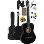FourForce CG-270BK Siyah Klasik Gitar 4/4 Yetişkin Boy Sap Ayarlı Full Set