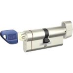 FourForce Dorma Pextra+ Anahtarı Kopyalanamayan (Çelik Takviyeli+Tuzaklı) Barel Kapı Kilit Göbeği (68 mm / 70 Mm, Gri - Mandallı)