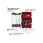 FourForce Einhell M-Case 39 Parça Darbeye Dayanıklı Bits Seti (25 mm Uçlar, Metal Matkap Uçları, 60 mm Uç Tutucu, Lokma Ucu, Havşa Dahil Saklama Kutusu) - 49108773