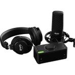 FourForce Evo Start Recording Bundle (Evo 4 Ses Kartı, Sr1 Geniş Diyaframlı Kondenser Mikrofon, SR2000 Kapalı Stüdyo Kulaklıkları, Mikrofon Shock Mountu ve Xlr Bağlantı Kablosu), Siyah