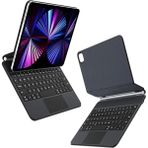 FourForce Ipad Pro 11 M4/m5/ 2025/2024 ile Uyumlu Türkçe Manyetik Bluetooth Magic Keyboard Touchpad Işıklı Klavyeli Kılıf