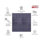 FourForce Kendinden Yapışkanlı Akustik Ses Yalıtımı, Duvar Ses Yalıtım Paneli, Ses Emici Keçe Panel, Dekoratif Kare Desenli Keçe Panel 45X90 cm / 2 Adet / 0,81 M² Lacivert