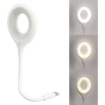 FourForce Kontrol 3 Renk Işık Modlu Akrobat USB LED Kitap Okuma Işığı, USB Gece Işığı Lambası, 20 Led, Sesle Kontrol Masası Işığı, Ses Komutları Açıklamada Mevcuttur