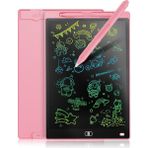 FourForce LCD Yazı Tahtası, 20 cm (8,5 Inç), Renkli Yazı Tableti, Çocuk Hediyesi, Elektronik Grafik Tableti, 2-7 Yaş Kız Çocukları Için (Pembe)